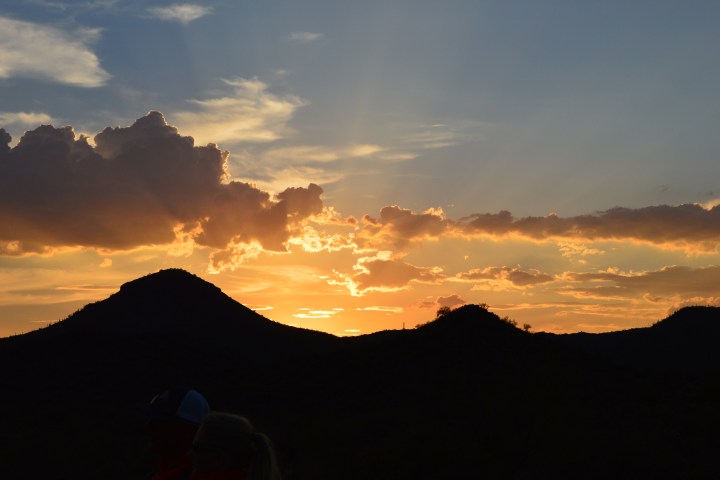 A beautiful Arizona sunset in the Sonoran Desert