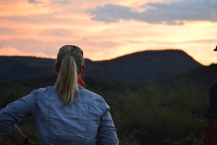 Watching the Arizona sunset