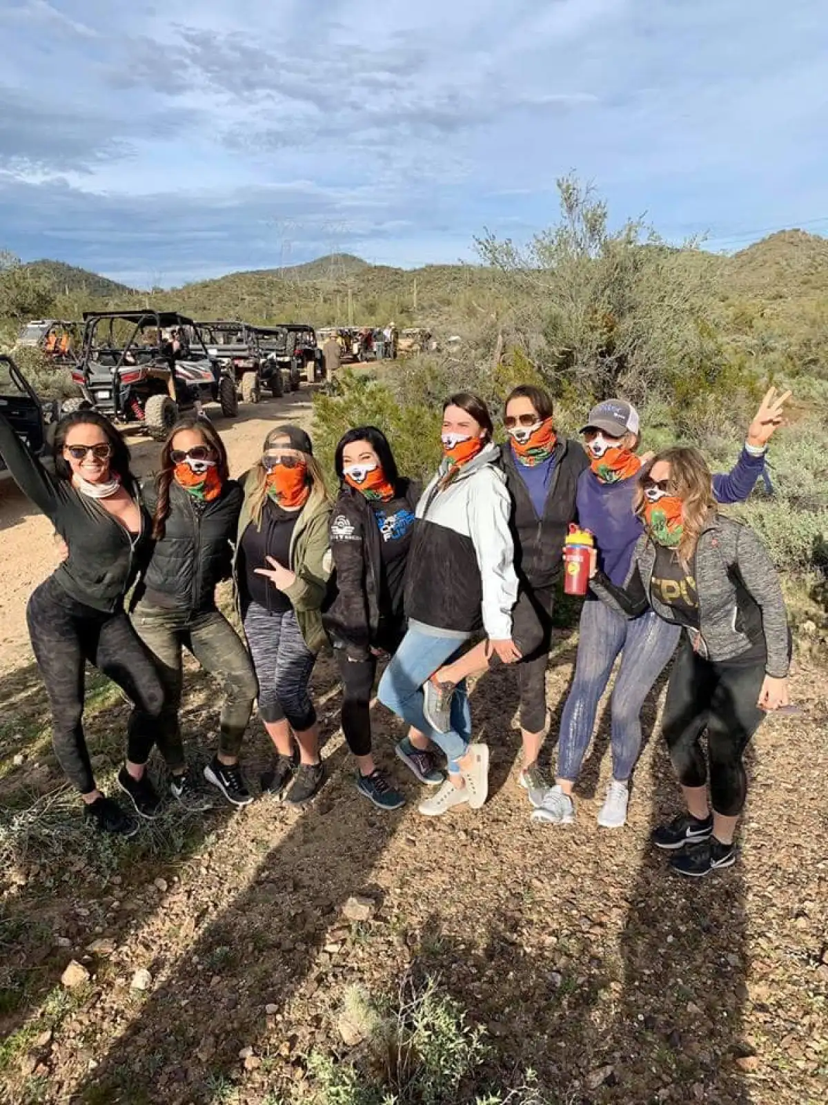 Having fun with Desert Wolf Tours on a Scottsdale ATV Adventure