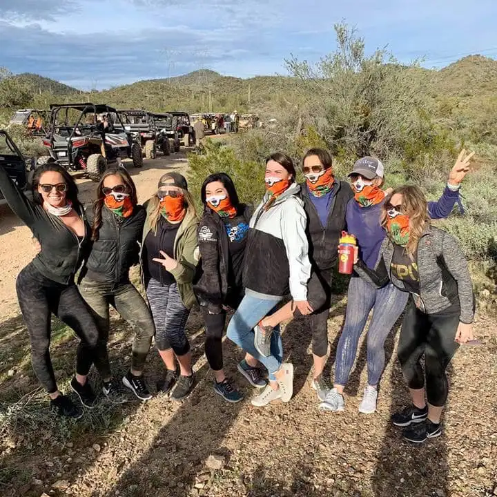 Having fun with Desert Wolf Tours on a Scottsdale ATV Adventure