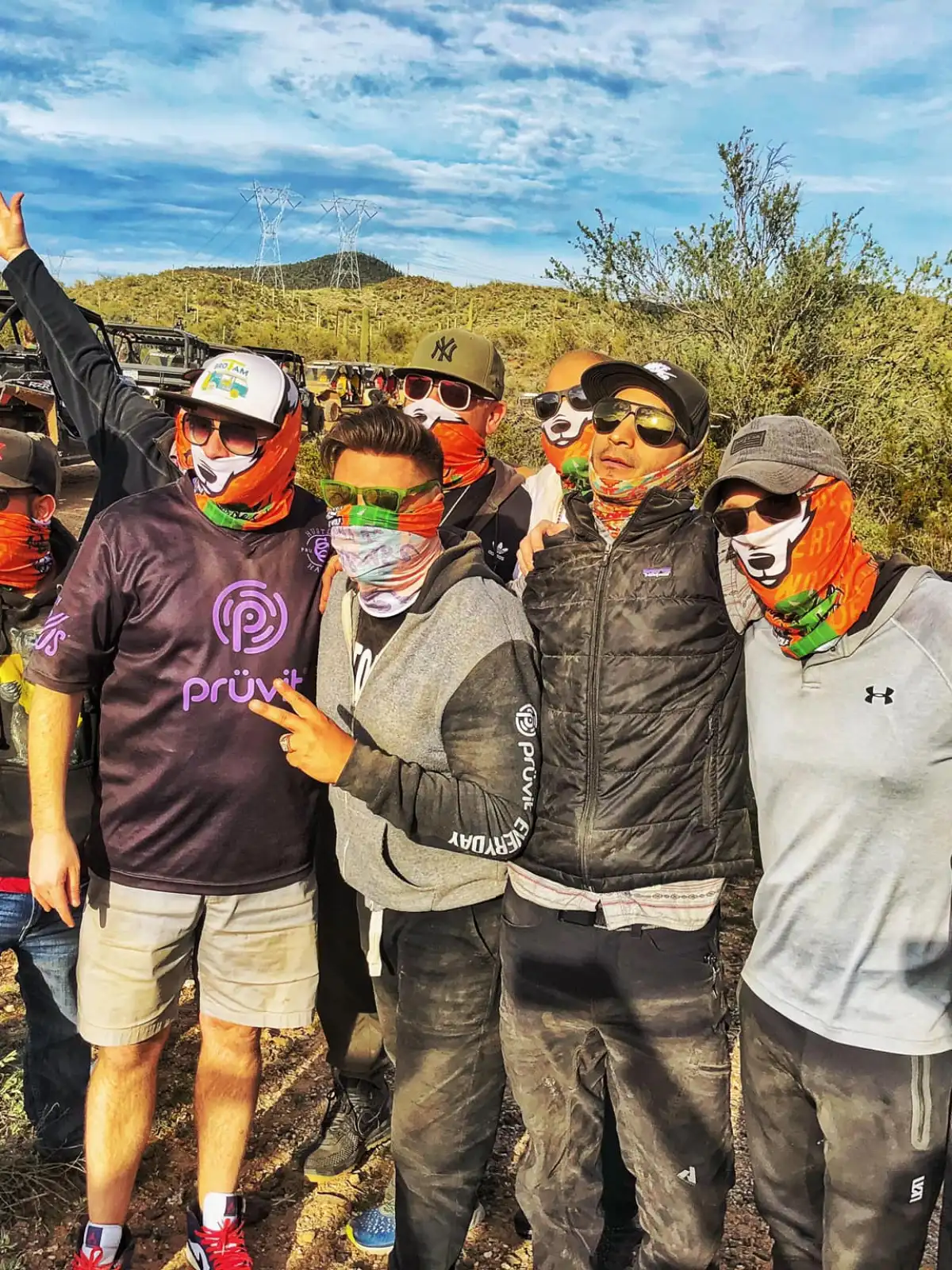 Guys having fun at Desert Wolf Tours
